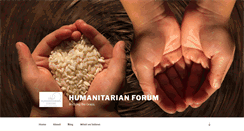 Desktop Screenshot of humanitarianforum.org