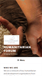 Mobile Screenshot of humanitarianforum.org