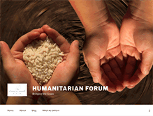 Tablet Screenshot of humanitarianforum.org